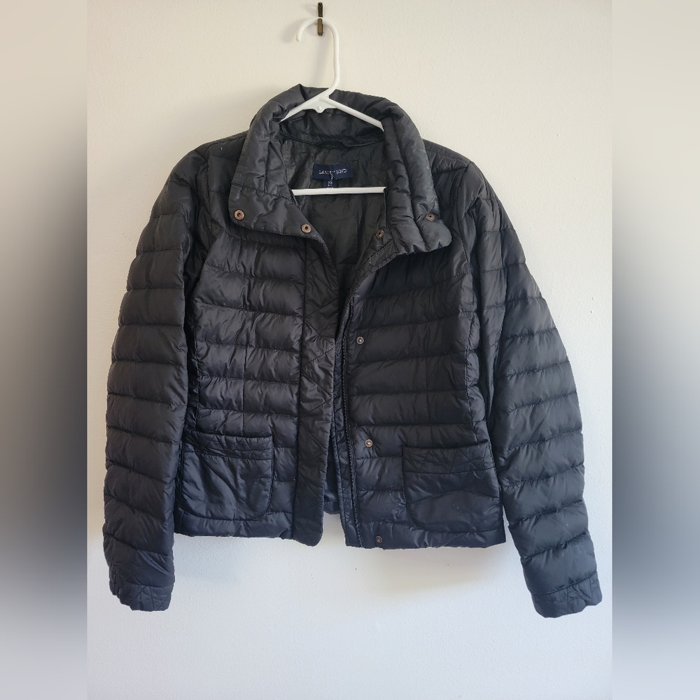 Lands' End Charcoal Quilted Jacket